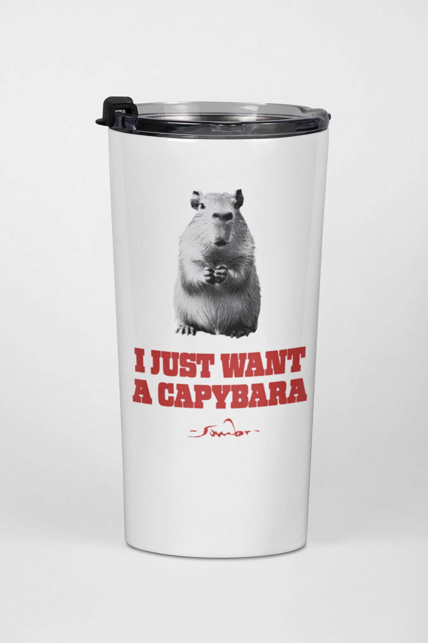 I Just Want A Capybara Water Bottle